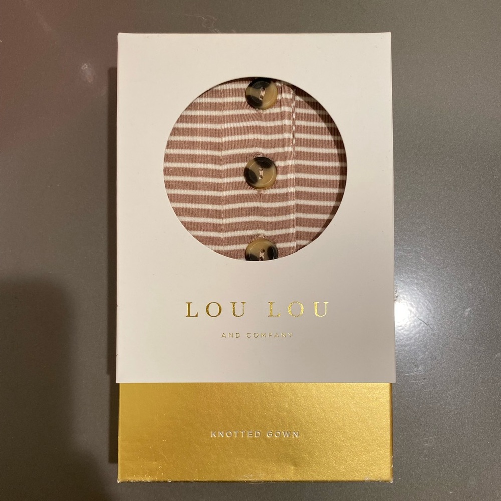 Lou Lou and Company Knotted Gown - newborn -NIB